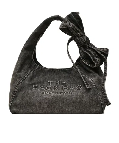 Marc Jacobs Black Bow Large Sack Bag In Black