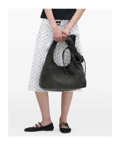 Marc Jacobs Black Bow Large Sack Bag In Black