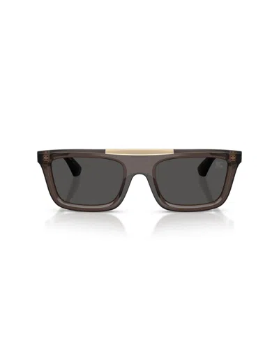 Burberry 54mm Rectangular Sunglasses In Gray