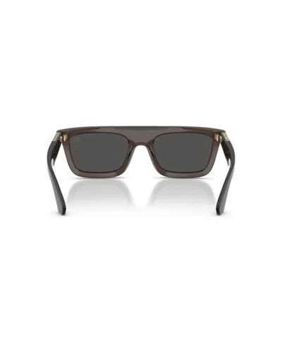 Burberry 54mm Rectangular Sunglasses In Gray