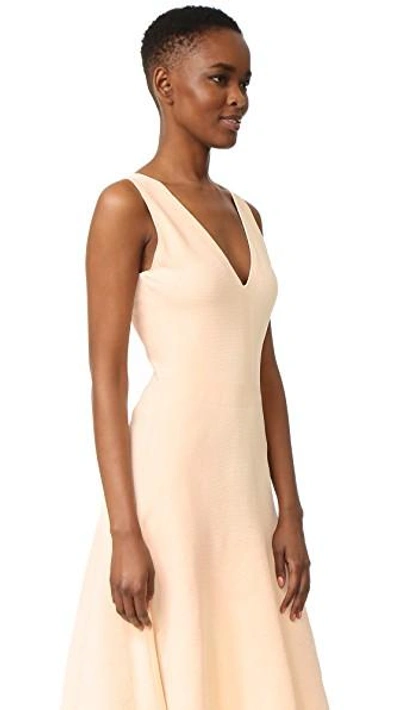 Shop Narciso Rodriguez Sleeveless Dress In Soft Blush