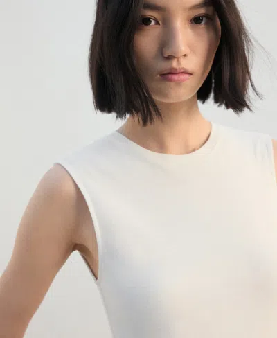 Mango Flared Midi-dress With Belt Medium Brown In Brown