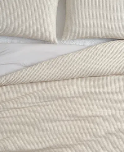 Ugg Kyla Waffle 3-pc. Comforter Set, Full/queen In Neutral
