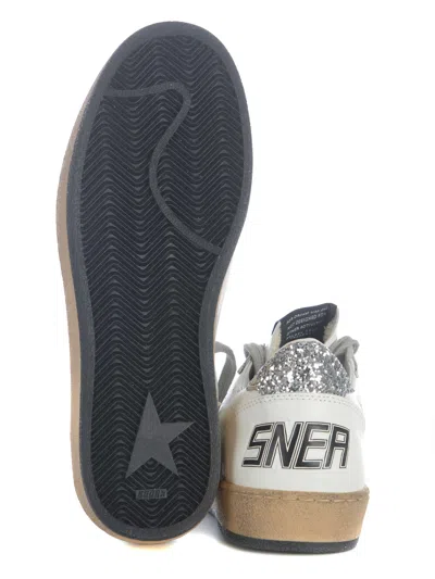 Golden Goose Deluxe Brand Women Ballstar Leather Sneakers With Logo On The Side In White