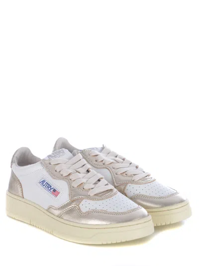 Autry Medalist Low Bicolor White Platinum Sneakers In Multi