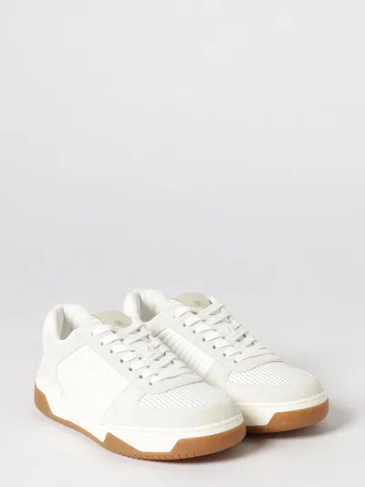Valentino Garavani Signature Detail Ankle Padding Sneakers With Interchangeable Laces In White