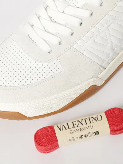 Valentino Garavani Signature Detail Ankle Padding Sneakers With Interchangeable Laces In White