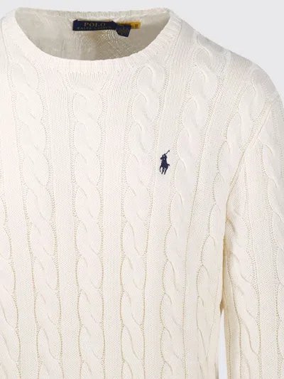 Polo Ralph Lauren Cable-knit Wool-cashmere Sweater In Andover Cream