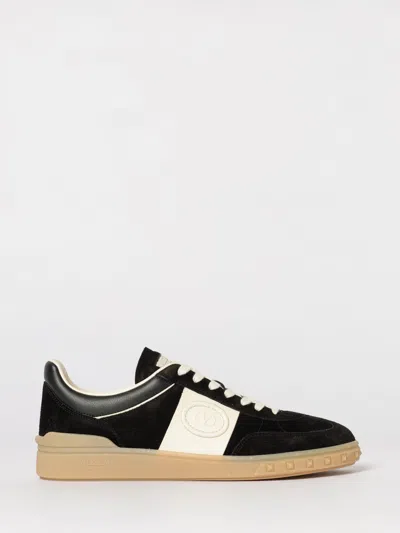 Valentino Upvillage Logo Sneakers Round Toe Rubber In Black