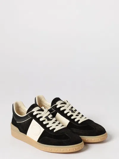 Valentino Upvillage Logo Sneakers Round Toe Rubber In Black
