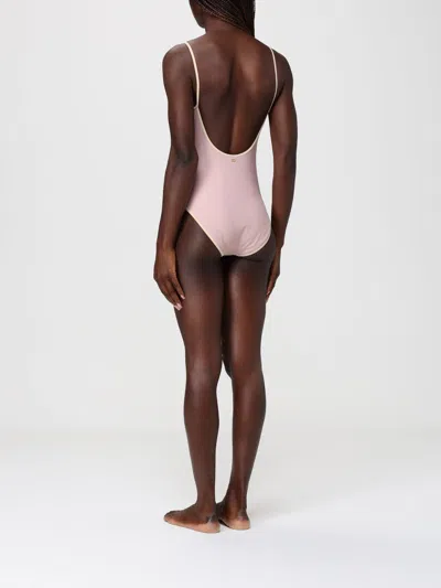 Valentino Printed Lycra One-piece Swimsuit Woman Pink S In Pink