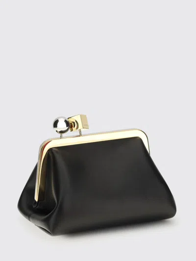 Jacquemus Le Berlingot Black Crossbody Bag With Removable Strap In Leather For Women In Black
