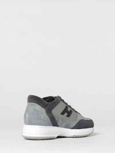 Hogan Interactive Sneakers In Suede And Smooth Leather With Technical Fabric Inserts In Black