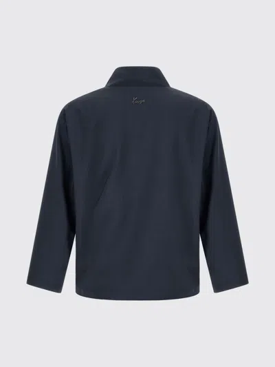 Kenzo Double-breasted Jacket In Blue