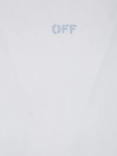Off-white Graphic Print Crew Neck Short Sleeve T-shirt In White