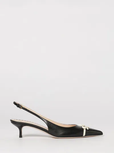 Valentino Garavani Leather Bepointy Slingback Heels 45 In Multi