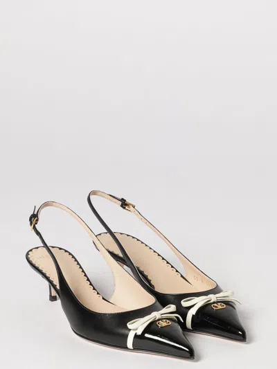 Valentino Garavani Leather Bepointy Slingback Heels 45 In Multi