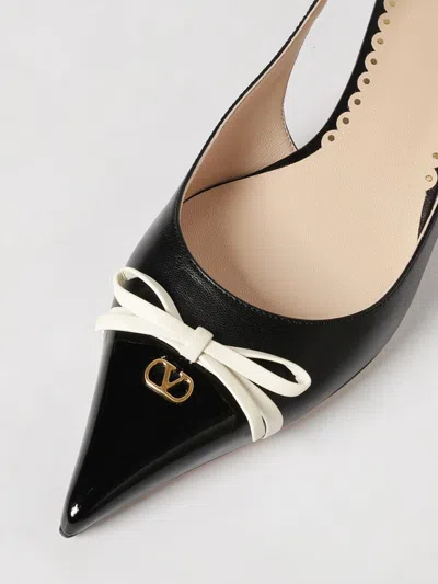 Valentino Garavani Leather Bepointy Slingback Heels 45 In Multi