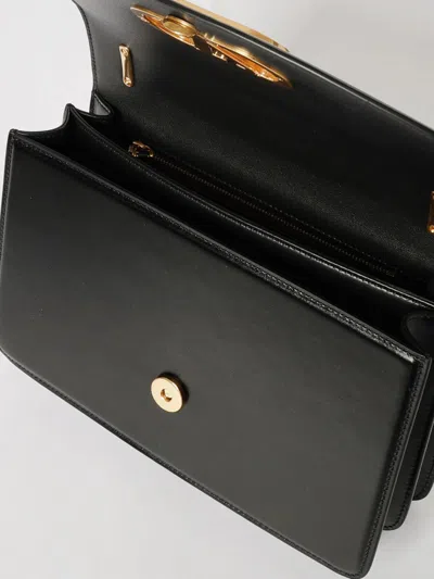 Valentino Garavani Garavani Vain Small Shoulder Bag In Shiny Calfskin Woman Black Uni