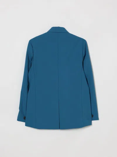 Manuel Ritz Double-breasted Blazer In Blue