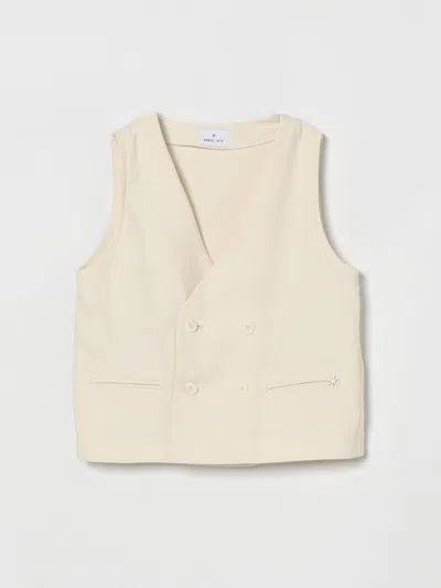 Manuel Ritz Double-breasted Sleeveless Top In Neutral