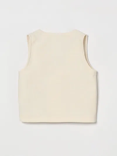 Manuel Ritz Double-breasted Sleeveless Top In Neutral