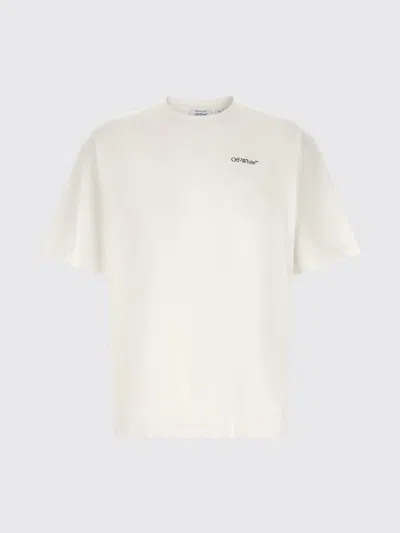 Off-white Ss22 Logo Round Neck Pullover Short Sleeve Loose Fit Khaki In Neutral