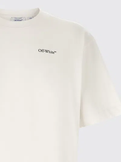 Off-white Ss22 Logo Round Neck Pullover Short Sleeve Loose Fit Khaki In Neutral