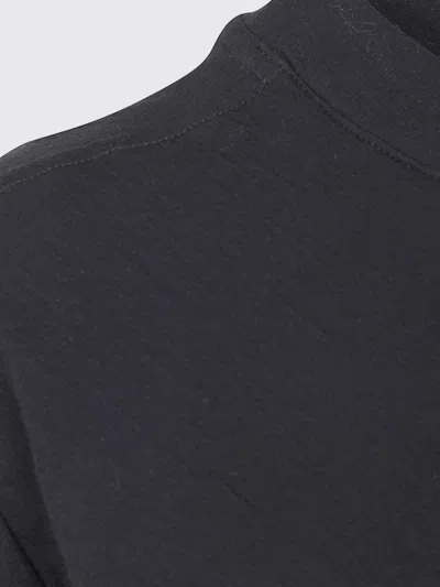 Thom Krom Cropped Seam Detail T-shirt In Black