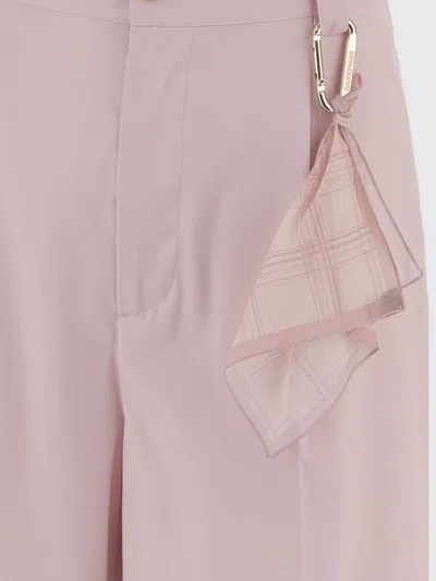 Darkpark Daniel Short Pants In Stretch Cotton Blend In Pink