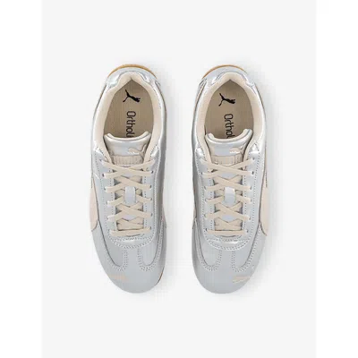 Puma Womens Silver Alpine Snow Speedcat Og Metallic Leather Trainers In Multi