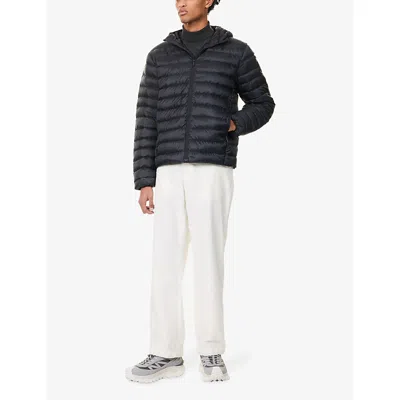 Canada Goose Men Stratus Tonal Label Hooded Jacket In Black