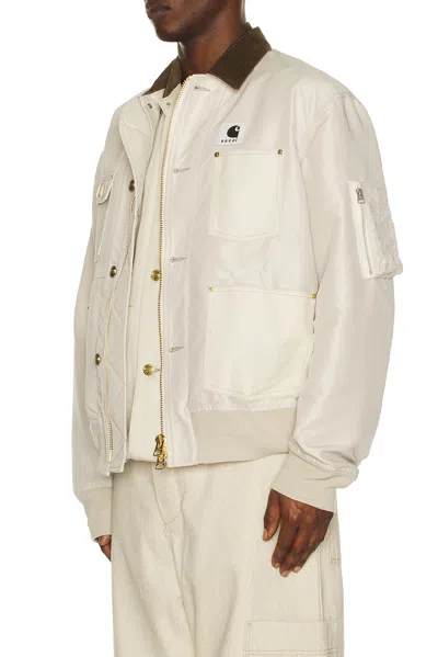 Sacai Coat Men Color White