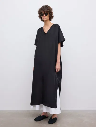 House Of Dagmar Silk Kaftan Dress |  | Black | Size 42 | 100% Silk