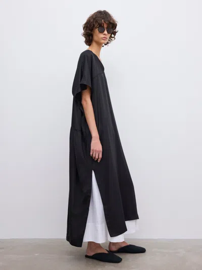 House Of Dagmar Silk Kaftan Dress |  | Black | Size 42 | 100% Silk