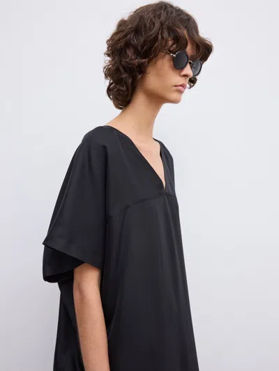 House Of Dagmar Silk Kaftan Dress |  | Black | Size 42 | 100% Silk