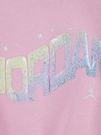 Jordan Girls Jumpman Club Bubble Fleece Tracksuit In Pink