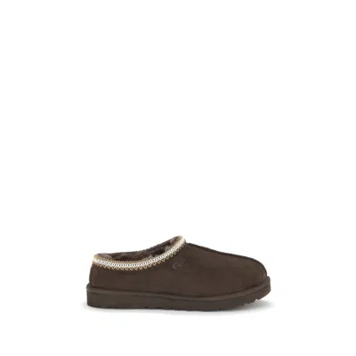 Ugg Tasman Cocoa-coloured Eather Slip-ons In Brown