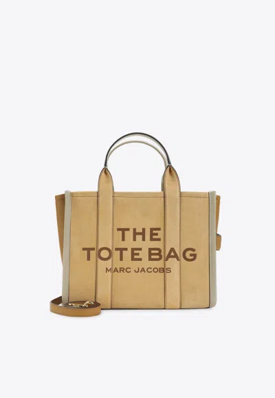 Marc Jacobs Medium The Suede Medium Tote Bag In Sand