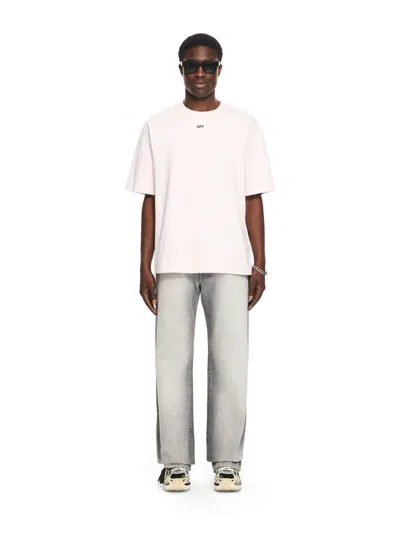 Off-white Graphic Print Crew Neck Short Sleeve T-shirt In White