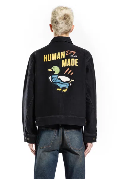 Human Made Zip-up Work Jacket In Black