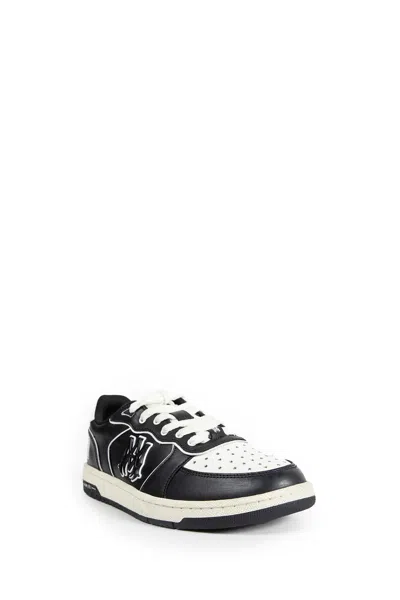 Amiri Vintage Leather Sneakers With Logo Details For Men In Black