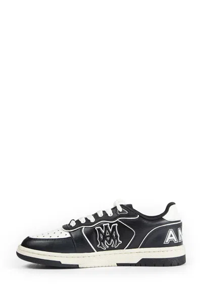 Amiri Vintage Leather Sneakers With Logo Details For Men In Black