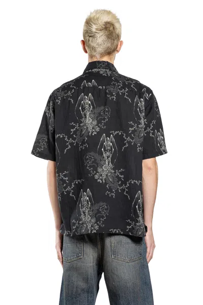 Our Legacy Mens Death Paisley Print Graphic-print Short-sleeve Cotton And Linen Shirt In Multi