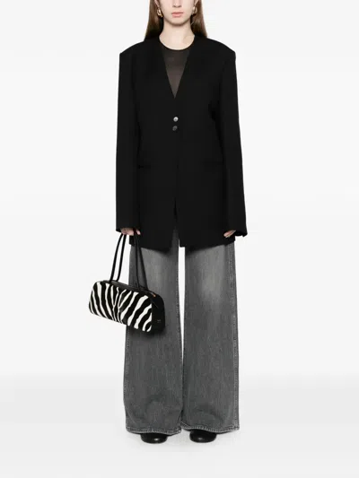 Khaite Stretch Denim Jeans In Gray