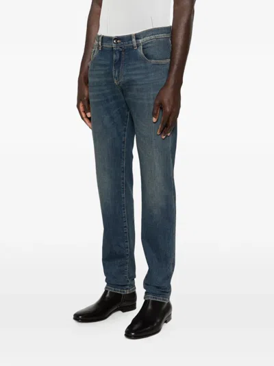 Dolce & Gabbana Multi-pocket Jeans In Blue