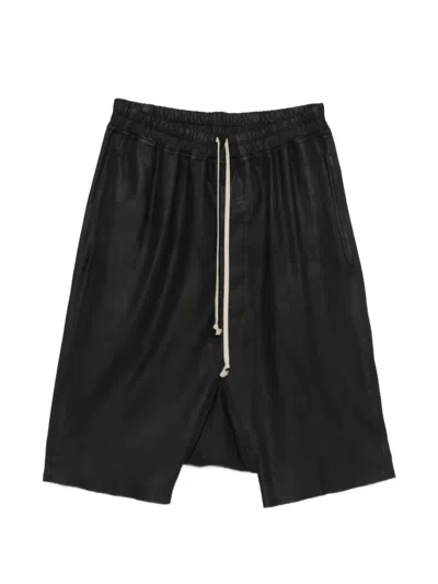 Rick Owens Drawstring Shorts In Black