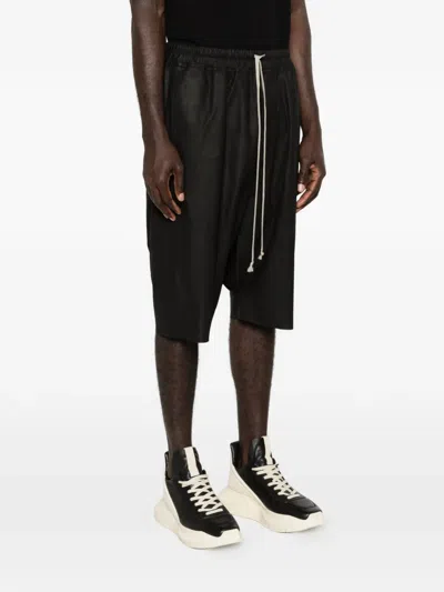 Rick Owens Drawstring Shorts In Black