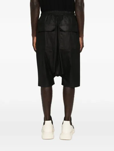 Rick Owens Drawstring Shorts In Black
