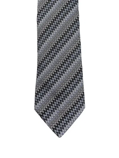 Missoni Patterned Tie In Blue